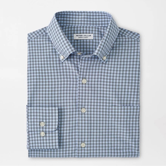 Murray Performance Poplin Sport Shirt Peter Millar - Picture 1 of 6